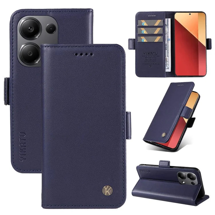 YIKATU YK-003 For Xiaomi Redmi Note 13 Pro 4G / Poco M6 Pro 4G Phone Case Stand Magnetic Protect Cover