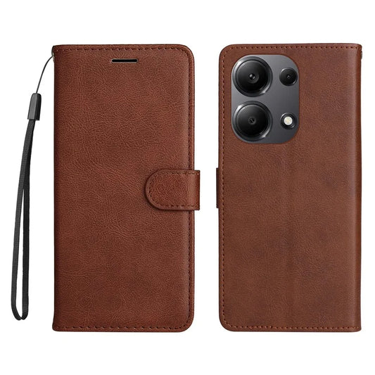 KT Leather Series-2 for Xiaomi Redmi Note 13 Pro 4G / Poco M6 Pro 4G Case Solid Color Leather Phone Shell