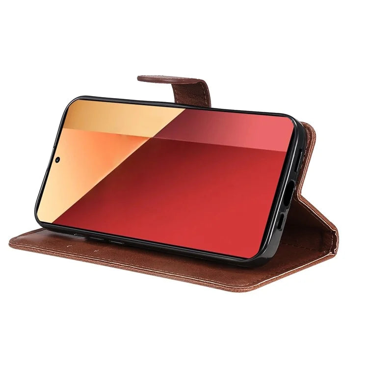 KT Leather Series-2 for Xiaomi Redmi Note 13 Pro 4G / Poco M6 Pro 4G Case Solid Color Leather Phone Shell