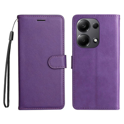 KT Leather Series-2 for Xiaomi Redmi Note 13 Pro 4G / Poco M6 Pro 4G Case Solid Color Leather Phone Shell