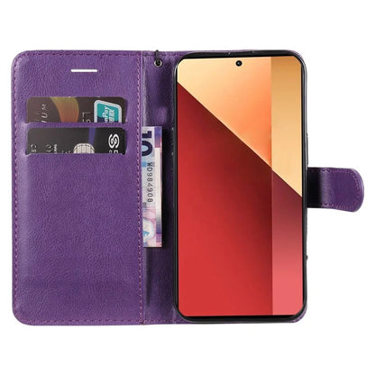 KT Leather Series-2 for Xiaomi Redmi Note 13 Pro 4G / Poco M6 Pro 4G Case Solid Color Leather Phone Shell