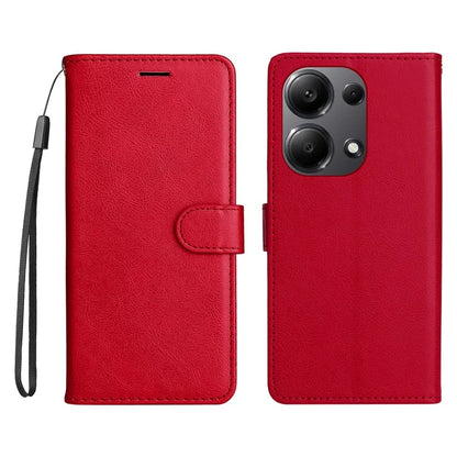 KT Leather Series-2 for Xiaomi Redmi Note 13 Pro 4G / Poco M6 Pro 4G Case Solid Color Leather Phone Shell