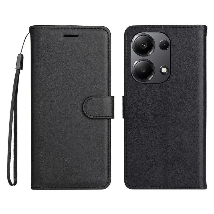 KT Leather Series-2 for Xiaomi Redmi Note 13 Pro 4G / Poco M6 Pro 4G Case Solid Color Leather Phone Shell