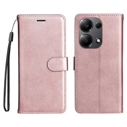 KT Leather Series-2 for Xiaomi Redmi Note 13 Pro 4G / Poco M6 Pro 4G Case Solid Color Leather Phone Shell