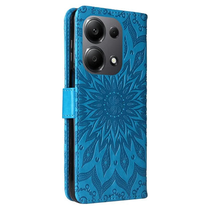 KT Imprinting Flower Series-1 For Xiaomi Redmi Note 13 Pro 4G / Poco M6 Pro 4G Case Sunflower Stand Cover