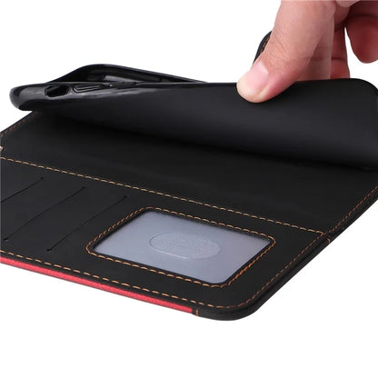 For Xiaomi Redmi Note 13 Pro 4G / Poco M6 Pro 4G Phone Case Three-color Splicing Stand Cover
