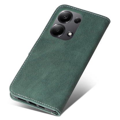 For Xiaomi Redmi Note 13 Pro 4G / Poco M6 Pro 4G Phone Case Three-color Splicing Stand Cover