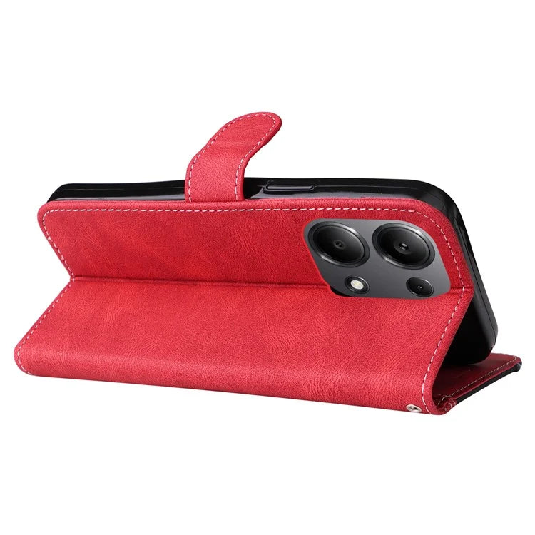 For Xiaomi Redmi Note 13 Pro 4G / Poco M6 Pro 4G Phone Case Three-color Splicing Stand Cover