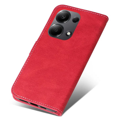 For Xiaomi Redmi Note 13 Pro 4G / Poco M6 Pro 4G Phone Case Three-color Splicing Stand Cover