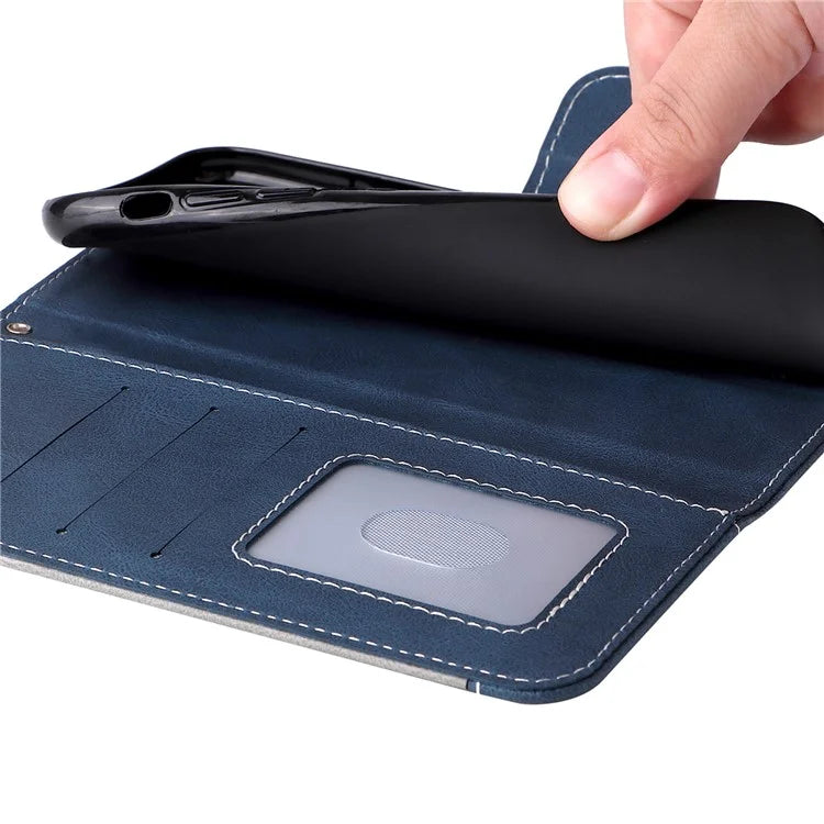 For Xiaomi Redmi Note 13 Pro 4G / Poco M6 Pro 4G Phone Case Three-color Splicing Stand Cover