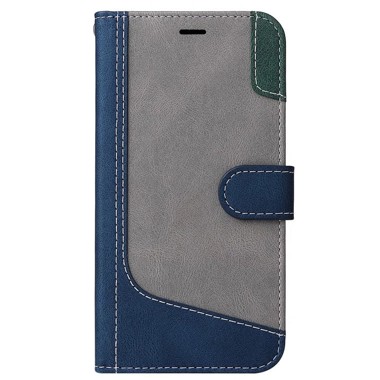 For Xiaomi Redmi Note 13 Pro 4G / Poco M6 Pro 4G Phone Case Three-color Splicing Stand Cover