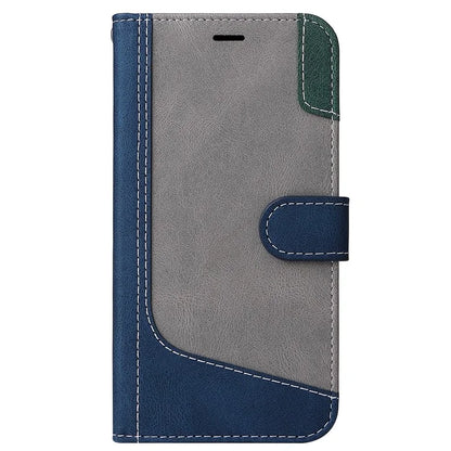 For Xiaomi Redmi Note 13 Pro 4G / Poco M6 Pro 4G Phone Case Three-color Splicing Stand Cover