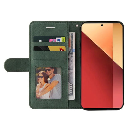 KT Leather Series-1 For Xiaomi Redmi Note 13 Pro 4G / Poco M6 Pro 4G Phone Case Color Splicing Imprinted Lines Shell