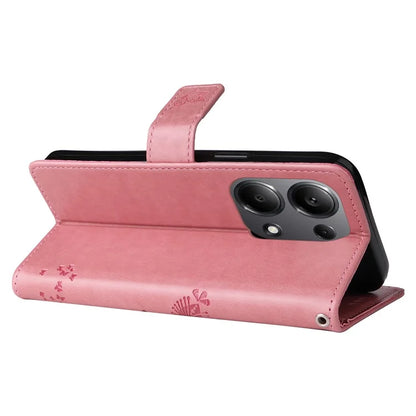 KT Imprinting Flower Series-3 For Xiaomi Redmi Note 13 Pro 4G / Poco M6 Pro 4G Case Cat Tree Pattern Wallet Cover