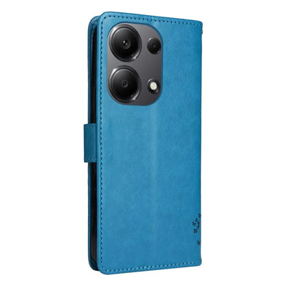 KT Imprinting Flower Series-3 For Xiaomi Redmi Note 13 Pro 4G / Poco M6 Pro 4G Case Cat Tree Pattern Wallet Cover