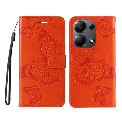 KT Imprinting Flower Series-2 For Xiaomi Redmi Note 13 Pro 4G / Poco M6 Pro 4G Case with Wrist Strap Leather Cover