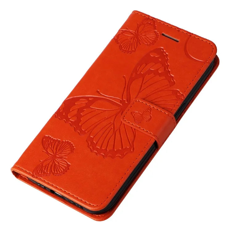 KT Imprinting Flower Series-2 For Xiaomi Redmi Note 13 Pro 4G / Poco M6 Pro 4G Case with Wrist Strap Leather Cover