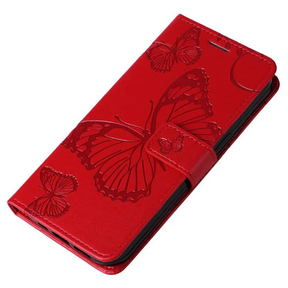 KT Imprinting Flower Series-2 For Xiaomi Redmi Note 13 Pro 4G / Poco M6 Pro 4G Case with Wrist Strap Leather Cover