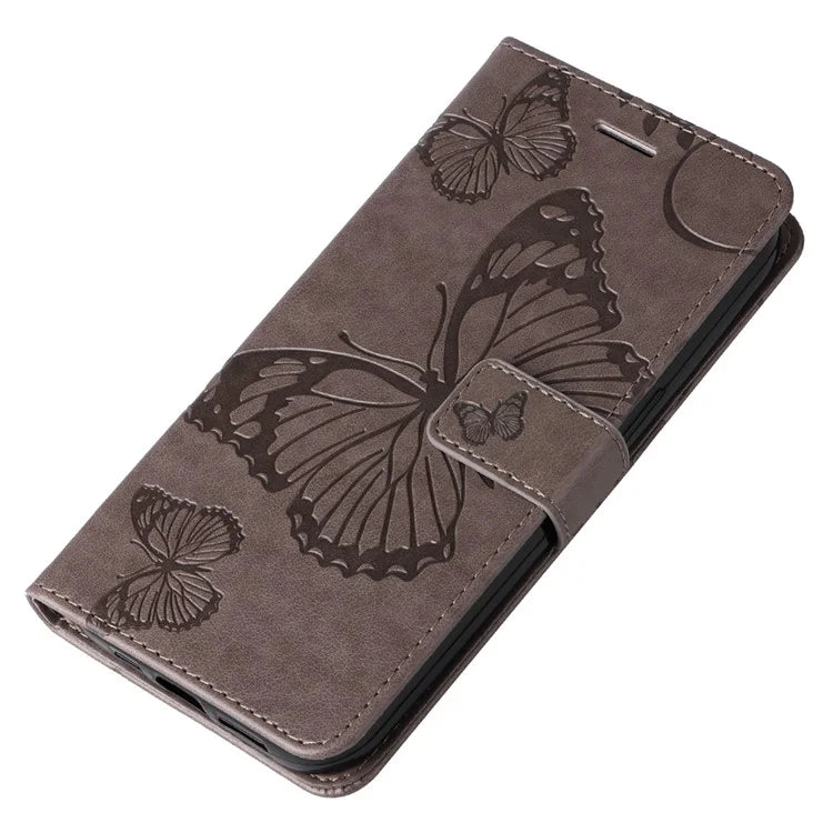 KT Imprinting Flower Series-2 For Xiaomi Redmi Note 13 Pro 4G / Poco M6 Pro 4G Case with Wrist Strap Leather Cover