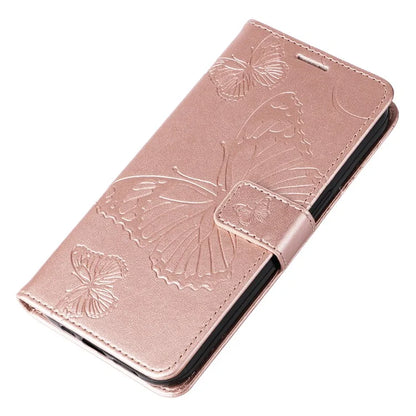 KT Imprinting Flower Series-2 For Xiaomi Redmi Note 13 Pro 4G / Poco M6 Pro 4G Case with Wrist Strap Leather Cover