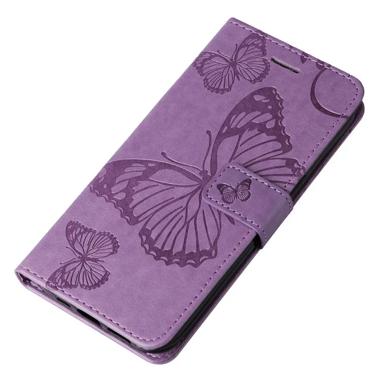 KT Imprinting Flower Series-2 For Xiaomi Redmi Note 13 Pro 4G / Poco M6 Pro 4G Case with Wrist Strap Leather Cover