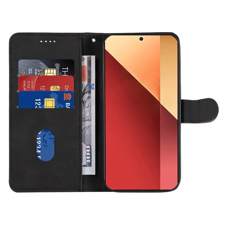 For Xiaomi Redmi Note 13 Pro 4G / Poco M6 Pro 4G Case Imprinted Curved Line Leather Cover