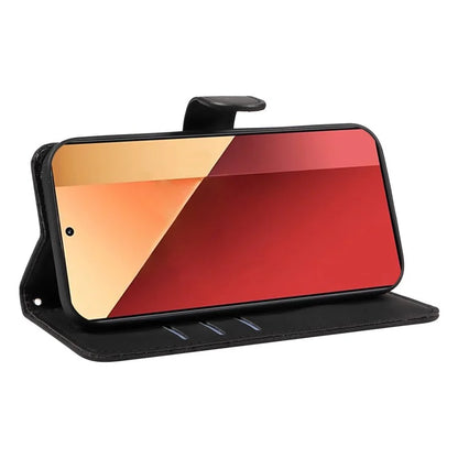 For Xiaomi Redmi Note 13 Pro 4G / Poco M6 Pro 4G Case Imprinted Curved Line Leather Cover
