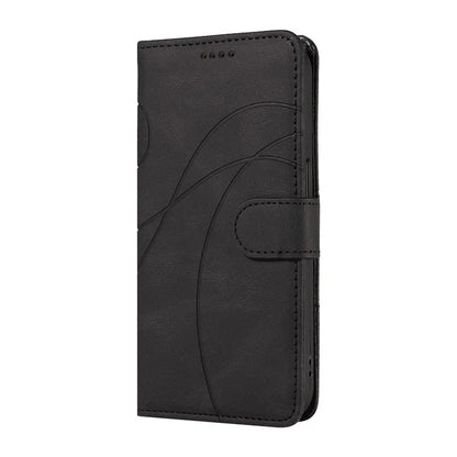 For Xiaomi Redmi Note 13 Pro 4G / Poco M6 Pro 4G Case Imprinted Curved Line Leather Cover