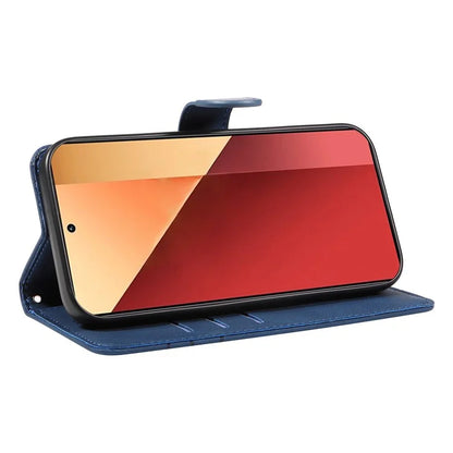 For Xiaomi Redmi Note 13 Pro 4G / Poco M6 Pro 4G Case Imprinted Curved Line Leather Cover