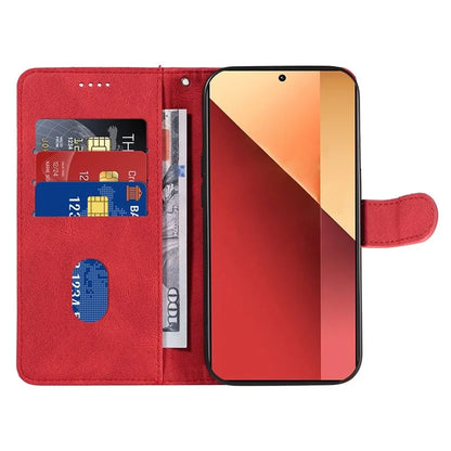 For Xiaomi Redmi Note 13 Pro 4G / Poco M6 Pro 4G Case Imprinted Curved Line Leather Cover