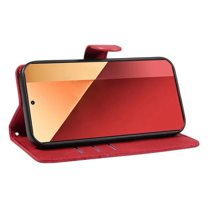 For Xiaomi Redmi Note 13 Pro 4G / Poco M6 Pro 4G Case Imprinted Curved Line Leather Cover
