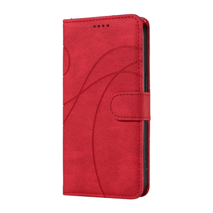 For Xiaomi Redmi Note 13 Pro 4G / Poco M6 Pro 4G Case Imprinted Curved Line Leather Cover
