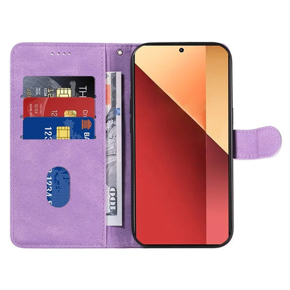 For Xiaomi Redmi Note 13 Pro 4G / Poco M6 Pro 4G Case Imprinted Curved Line Leather Cover