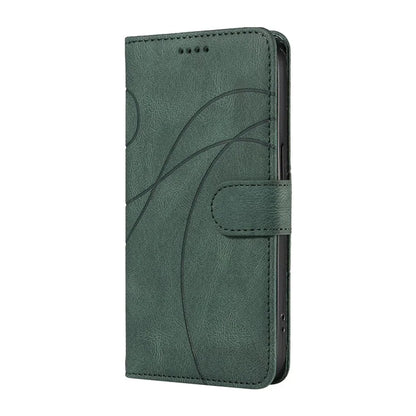For Xiaomi Redmi Note 13 Pro 4G / Poco M6 Pro 4G Case Imprinted Curved Line Leather Cover