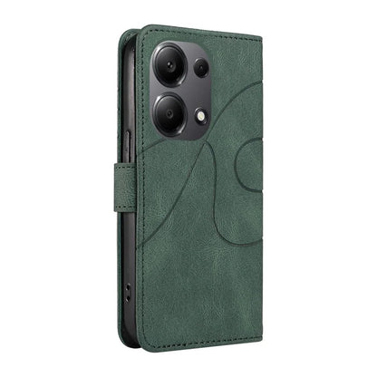 For Xiaomi Redmi Note 13 Pro 4G / Poco M6 Pro 4G Case Imprinted Curved Line Leather Cover