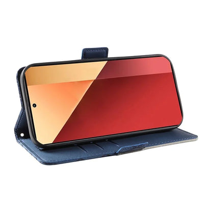 For Xiaomi Redmi Note 13 Pro 4G / Poco M6 Pro 4G Magnetic Case Leather Wallet Cover with Rhombus Pattern
