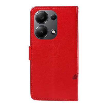 For Xiaomi Redmi Note 13 Pro 4G / Poco M6 Pro 4G Case Butterfly Flower Pattern Wallet Style Phone Cover