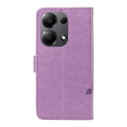 For Xiaomi Redmi Note 13 Pro 4G / Poco M6 Pro 4G Case Butterfly Flower Pattern Wallet Style Phone Cover