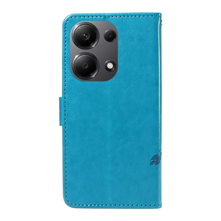For Xiaomi Redmi Note 13 Pro 4G / Poco M6 Pro 4G Case Butterfly Flower Pattern Wallet Style Phone Cover
