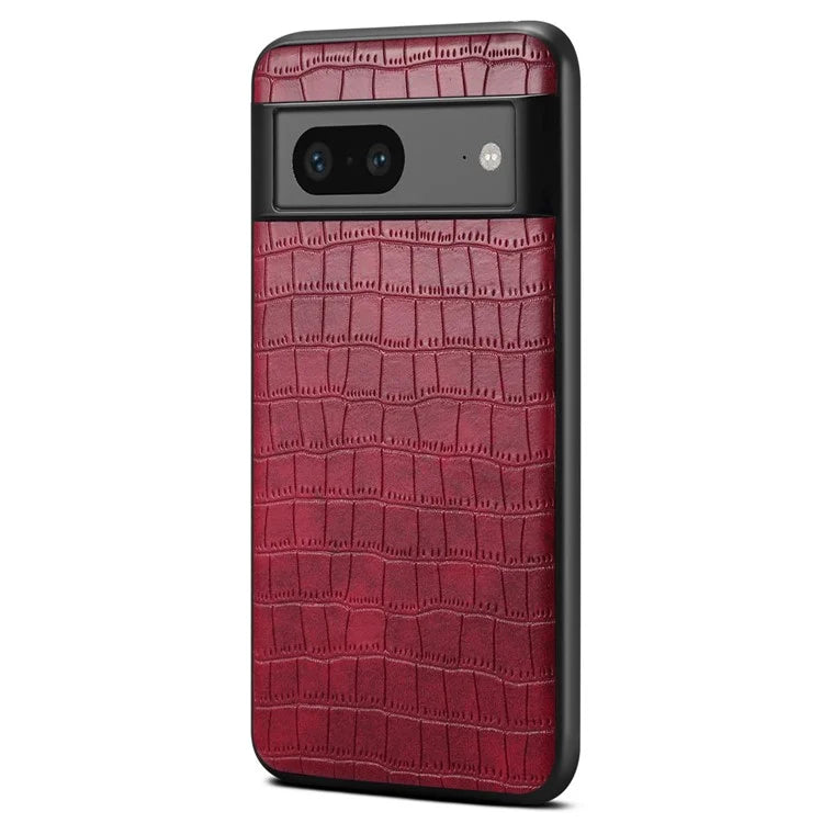 For Google Pixel 7 5G Case Crocodile Textured Anti-scratch Smart Phone Cover