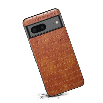 For Google Pixel 7 5G Case Crocodile Textured Anti-scratch Smart Phone Cover