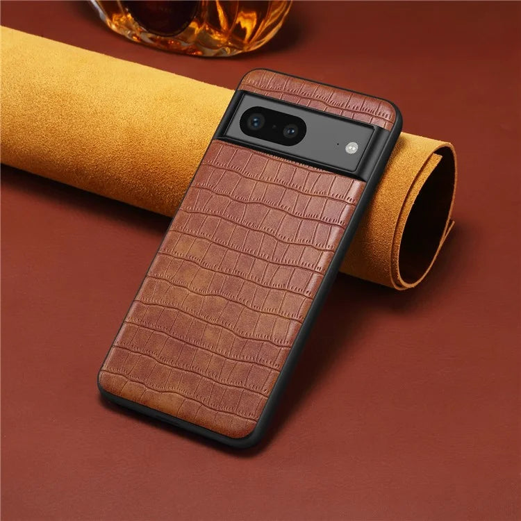 For Google Pixel 7 5G Case Crocodile Textured Anti-scratch Smart Phone Cover