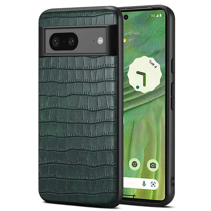 For Google Pixel 7 5G Case Crocodile Textured Anti-scratch Smart Phone Cover