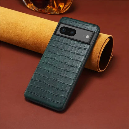 For Google Pixel 7 5G Case Crocodile Textured Anti-scratch Smart Phone Cover