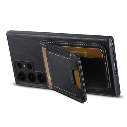 SUTENI H03 For Samsung Galaxy S24 Ultra Case Waxy Texture Vertical Flip Protective Shell