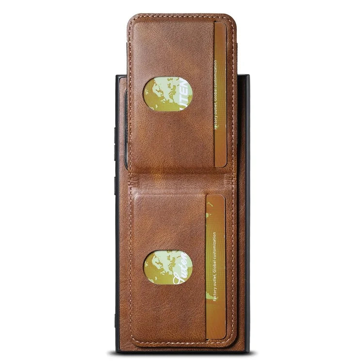 SUTENI H03 For Samsung Galaxy S24 Ultra Case Waxy Texture Vertical Flip Protective Shell