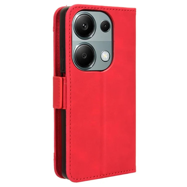 For Xiaomi Redmi Note 13 Pro 4G / Poco M6 Pro 4G Case Multiple Card Slots Leather Phone Cover