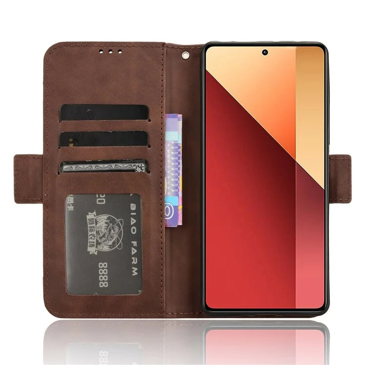 For Xiaomi Redmi Note 13 Pro 4G / Poco M6 Pro 4G Case Multiple Card Slots Leather Phone Cover
