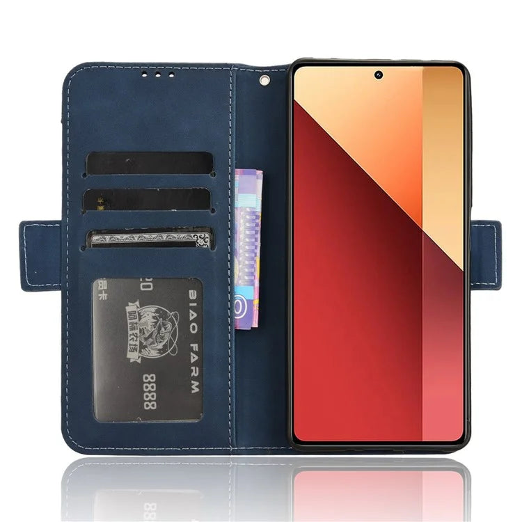 For Xiaomi Redmi Note 13 Pro 4G / Poco M6 Pro 4G Case Multiple Card Slots Leather Phone Cover