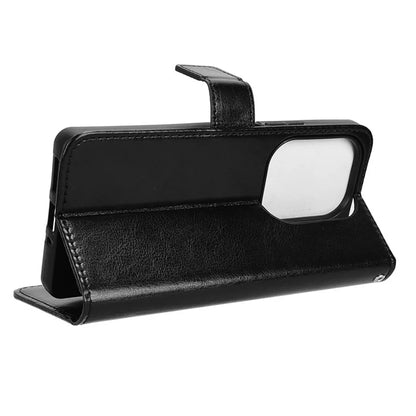 For Xiaomi Redmi Note 13 Pro 4G / Poco M6 Pro 4G Case Stand Wrist Strap Phone Cover Crazy Horse Texture